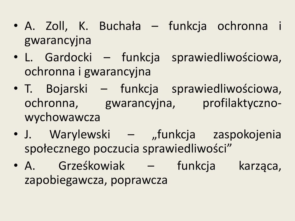 Pojęcie funkcje i źródła prawa karnego wybrane zagadnienia ppt pobierz